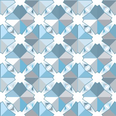 Geometrik soyut dikişsiz desen, vektör illüstrasyonu