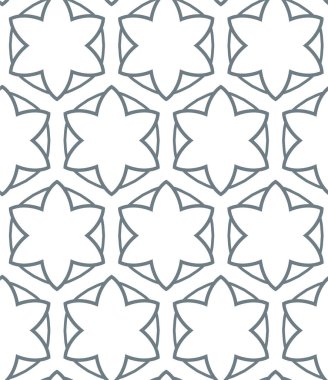 Geometrik soyut dikişsiz desen, vektör illüstrasyonu