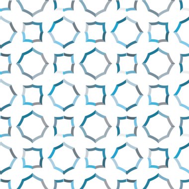 Geometrik soyut dikişsiz desen, vektör illüstrasyonu