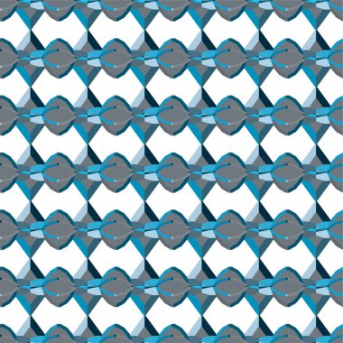 Geometrik soyut dikişsiz desen, vektör illüstrasyonu