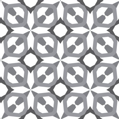 Geometrik soyut dikişsiz desen, vektör illüstrasyonu