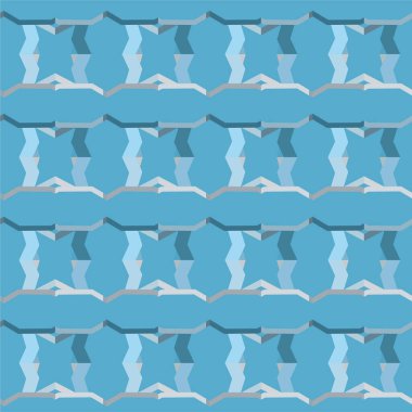 Geometrik soyut dikişsiz desen, vektör illüstrasyonu