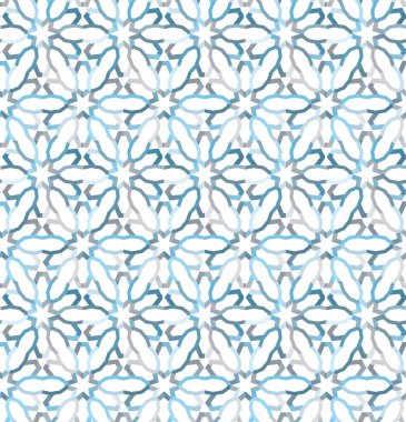 Geometrik soyut dikişsiz desen, vektör illüstrasyonu