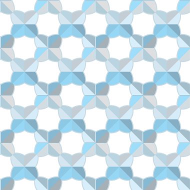 Geometrik şekilli kusursuz desen vektör çizimi  