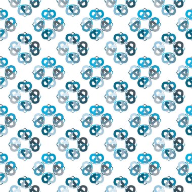 Geometrik süslemeli vektör deseni. Kusursuz tasarım dokusu 