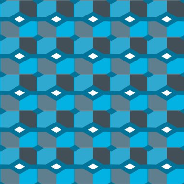 Geometrik soyut dikişsiz desen, vektör illüstrasyonu