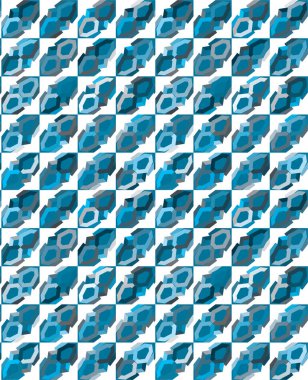 Geometrik soyut dikişsiz desen, vektör illüstrasyonu