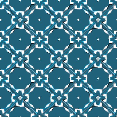 Geometrik soyut dikişsiz desen, vektör illüstrasyonu