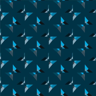 Geometrik soyut dikişsiz desen, vektör illüstrasyonu