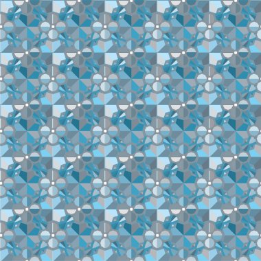 Geometrik yinelenen süs vektör deseni. Pastel tonları olan kusursuz tasarım dokusu
