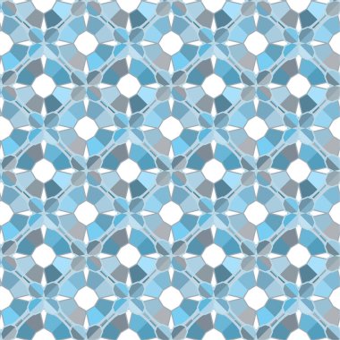 Geometrik şekilli kusursuz desen vektör çizimi  