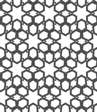 Geometrik soyut dikişsiz desen, vektör illüstrasyonu