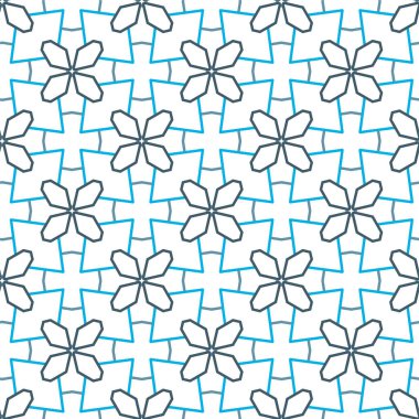 Geometrik soyut dikişsiz desen, vektör illüstrasyonu