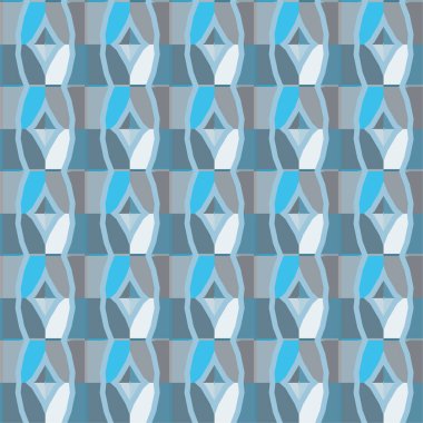 Geometrik soyut dikişsiz desen, vektör illüstrasyonu