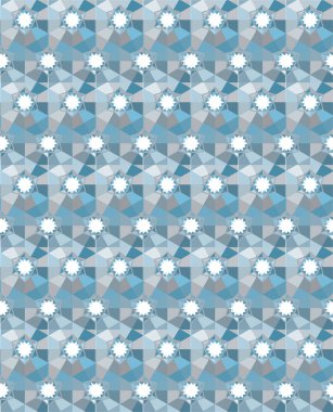Geometrik soyut dikişsiz desen, vektör illüstrasyonu