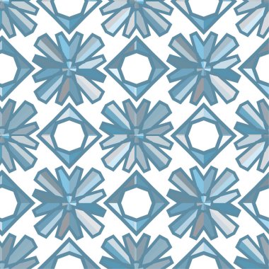 Geometrik soyut dikişsiz desen, vektör illüstrasyonu