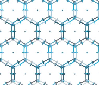 Geometrik soyut dikişsiz desen, vektör illüstrasyonu