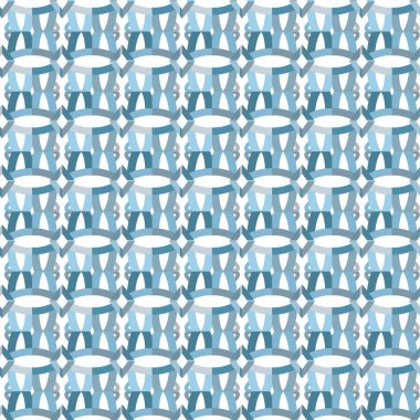 Geometrik şekilli kusursuz desen vektör çizimi  