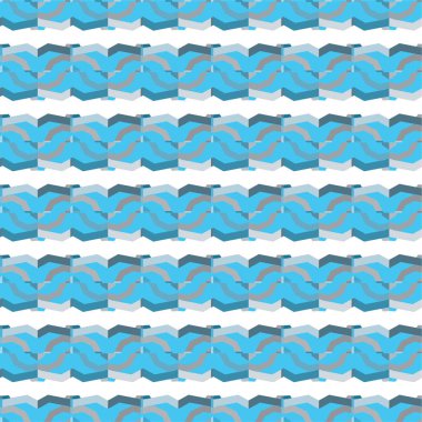 soyut geometrik dikişsiz desen, vektör illüstrasyonu