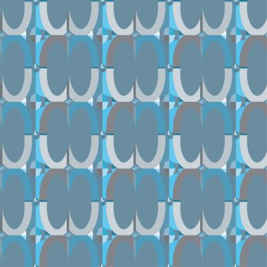 Geometrik soyut dikişsiz desen, vektör illüstrasyonu