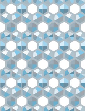 Geometrik soyut dikişsiz desen, vektör illüstrasyonu