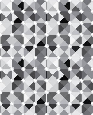 Geometrik soyut dikişsiz desen, vektör illüstrasyonu