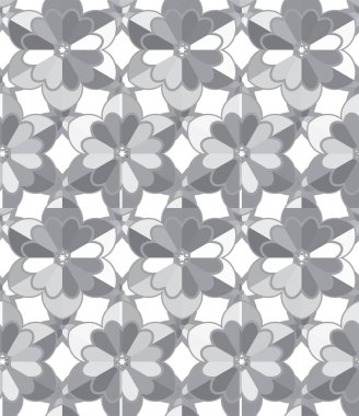 Geometrik soyut dikişsiz desen, vektör illüstrasyonu