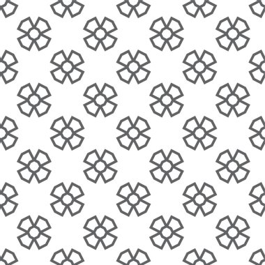 Geometrik süslemeli vektör deseni. Kusursuz tasarım dokusu 