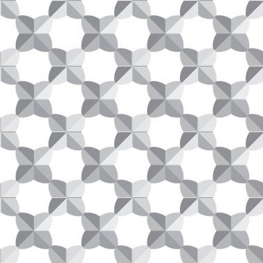 Geometrik soyut dikişsiz desen, vektör illüstrasyonu