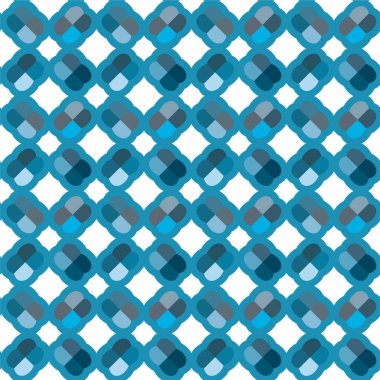 Geometrik soyut dikişsiz desen, vektör illüstrasyonu