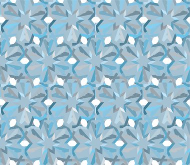 Geometrik soyut dikişsiz desen, vektör illüstrasyonu