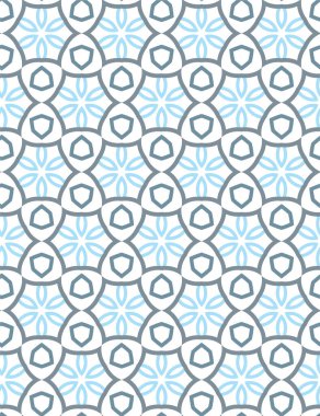 Geometrik soyut dikişsiz desen, vektör illüstrasyonu