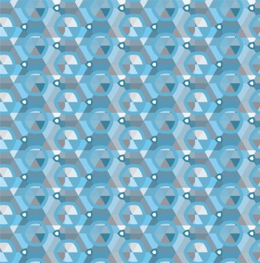 soyut geometrik dikişsiz desen, vektör illüstrasyonu