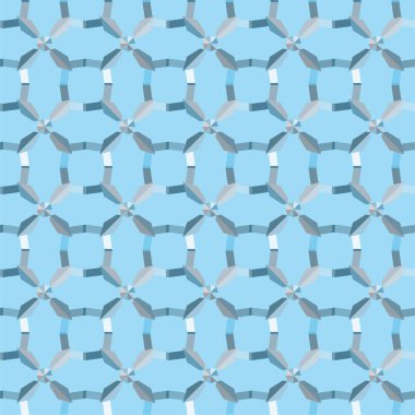 Geometrik süslemeli vektör deseni. Kusursuz tasarım dokusu 