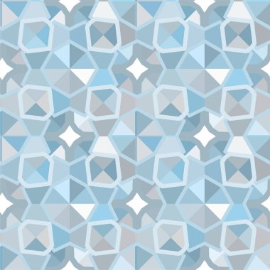 Geometrik soyut dikişsiz desen, vektör illüstrasyonu