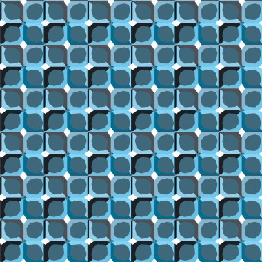Geometrik soyut dikişsiz desen, vektör illüstrasyonu