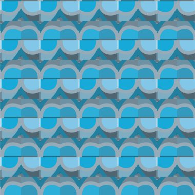 Geometrik soyut dikişsiz desen, vektör illüstrasyonu