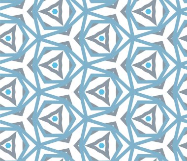 Geometrik soyut dikişsiz desen, vektör illüstrasyonu