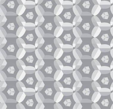 Geometrik soyut dikişsiz desen, vektör illüstrasyonu