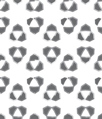 Geometrik soyut dikişsiz desen, vektör illüstrasyonu