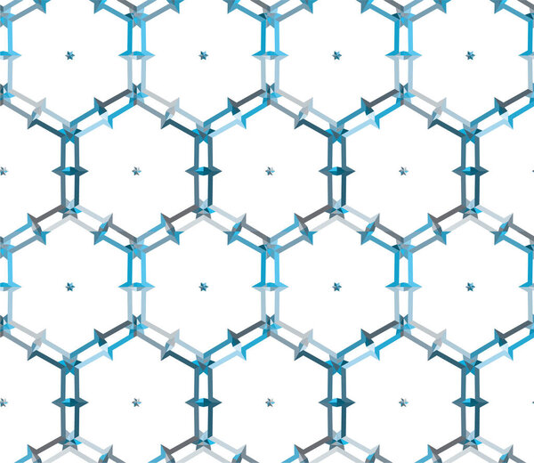 Геометрический абстрактный бесшовный шаблон, векторная иллюстрация