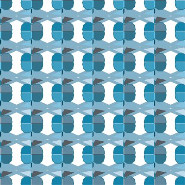 Geometrik soyut dikişsiz desen, vektör illüstrasyonu