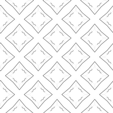 Geometrik soyut dikişsiz desen, vektör illüstrasyonu
