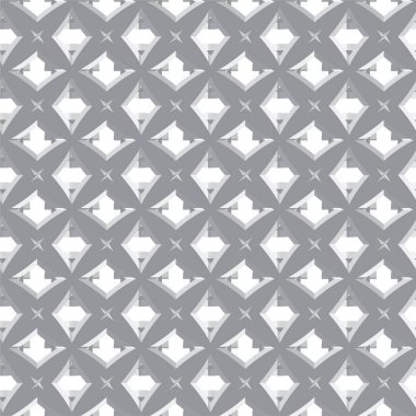 Geometrik şekilli kusursuz desen vektör çizimi