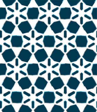 Geometrik şekilli kusursuz desen vektör çizimi  