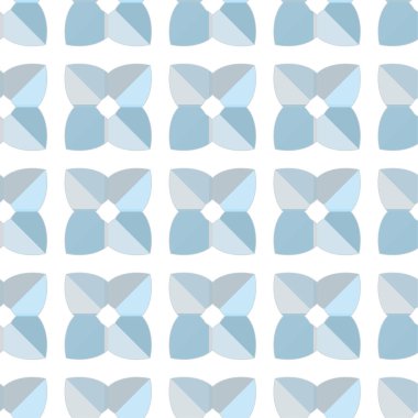 Geometrik soyut dikişsiz desen, vektör illüstrasyonu