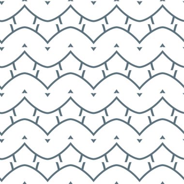 Geometrik soyut dikişsiz desen, vektör illüstrasyonu