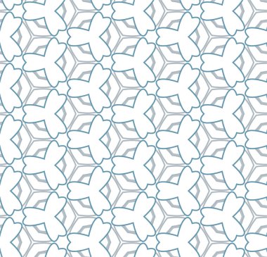 Geometrik soyut dikişsiz desen, vektör illüstrasyonu