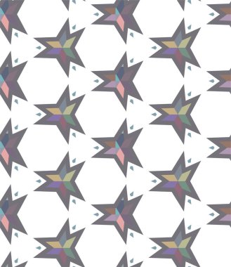 Geometrik soyut dikişsiz desen, vektör illüstrasyonu