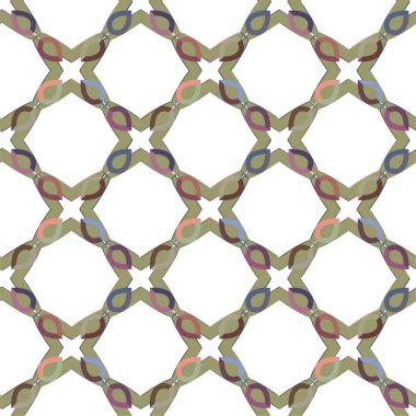 Geometrik soyut dikişsiz desen, vektör illüstrasyonu
